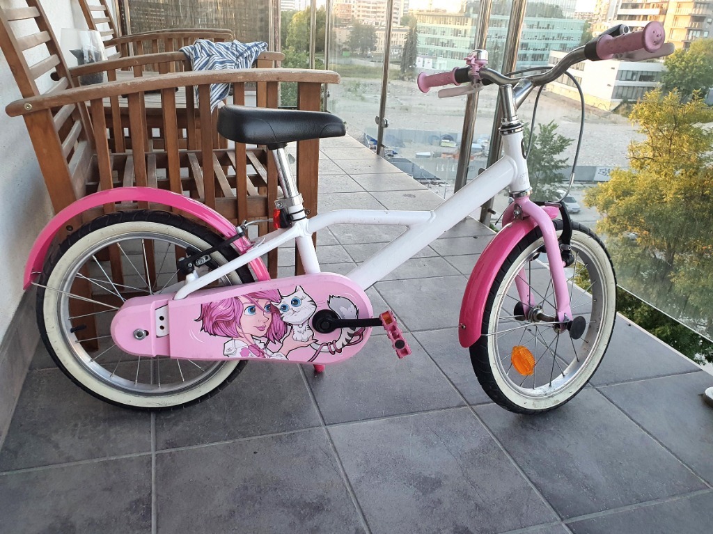 Rower Decathlon 16" dla dziewczynki Kraków Licytacja na Allegro Lokalnie