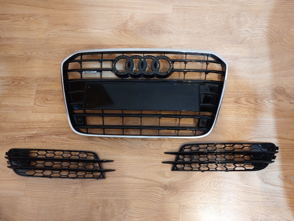 РЕШІТКА РЕШІТКА РАДІАТОРА РАДІАТОРА ПАРКТРОНІК 4G0853651 OEM AUDI A6 C7 РЕШІТКИ RS6 