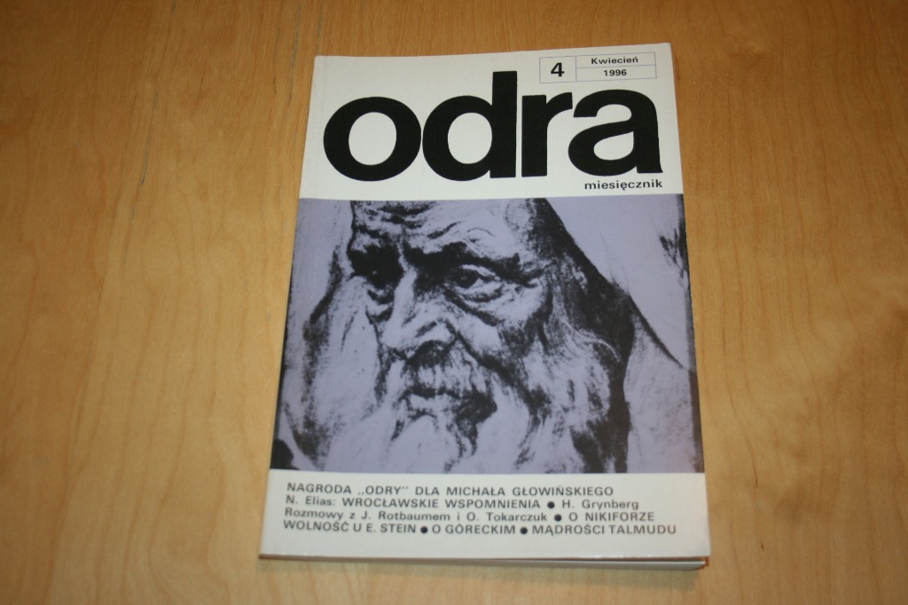 Odra Nr 4 1996 Tokarczuk Glowinski Lem Talmud Kup Teraz Za 12 00 Zl Wroclaw Allegro Lokalnie