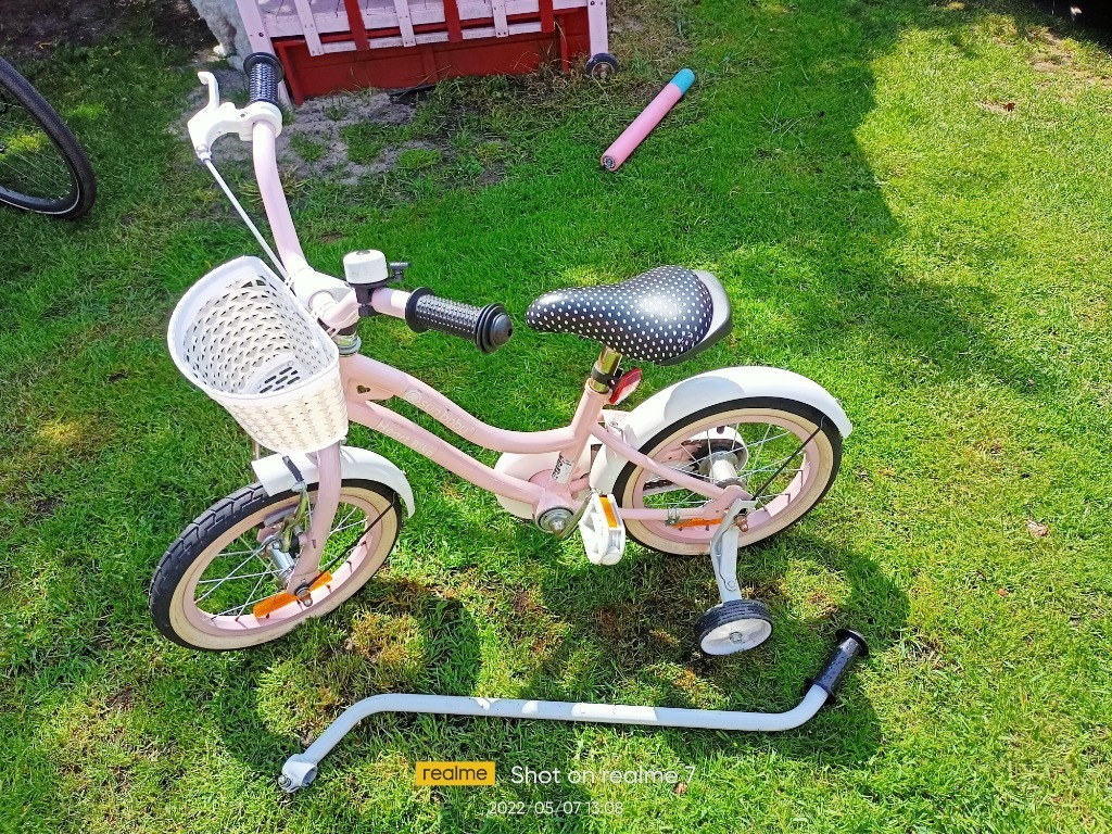 Rower Sun Baby HEART BIKE 14" Biały, Różowy Mrozów Kup teraz na