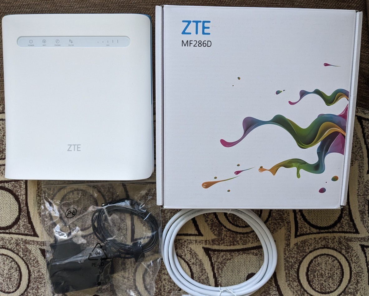 Router WiFi ZTE MF286D Sbloccato, 4G/LTE, 600Mbps, 4 Porte LAN ...