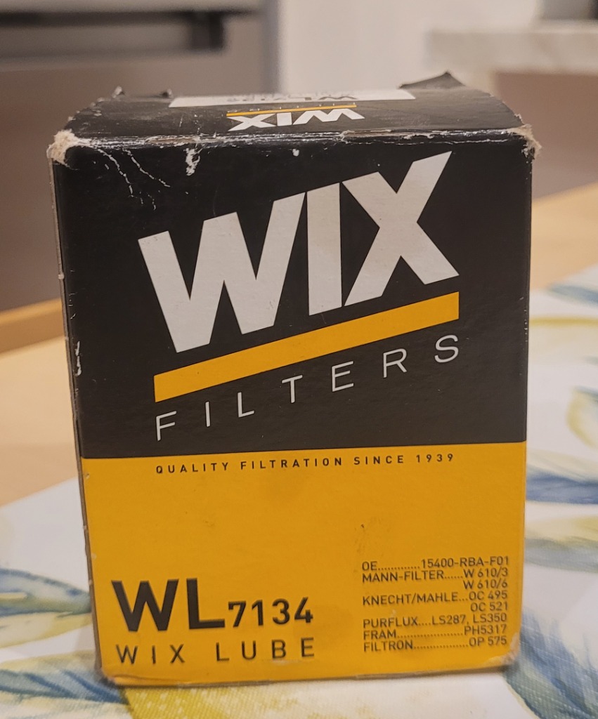 ФІЛЬТР МАСТИЛА WL7134 WIX FILTERS 