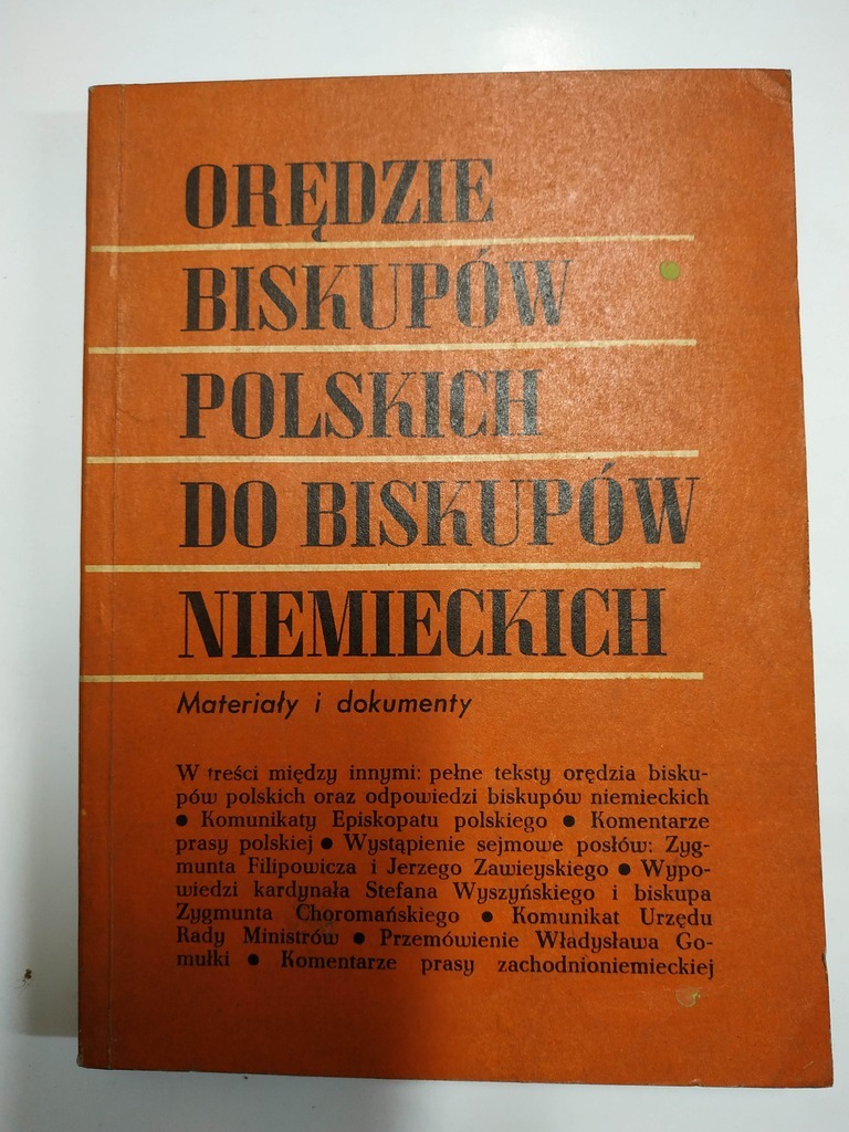 Orędzie Biskupów Polskich Do Biskupów Niemieckich Tekst