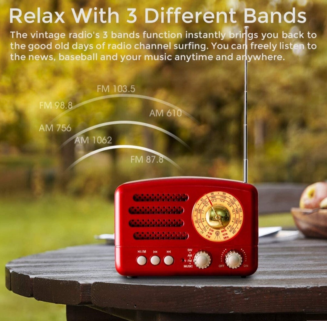 Przenośne Radio PRUNUS J-160 Vintage Bluetooth | Otwock | Kup teraz na ...