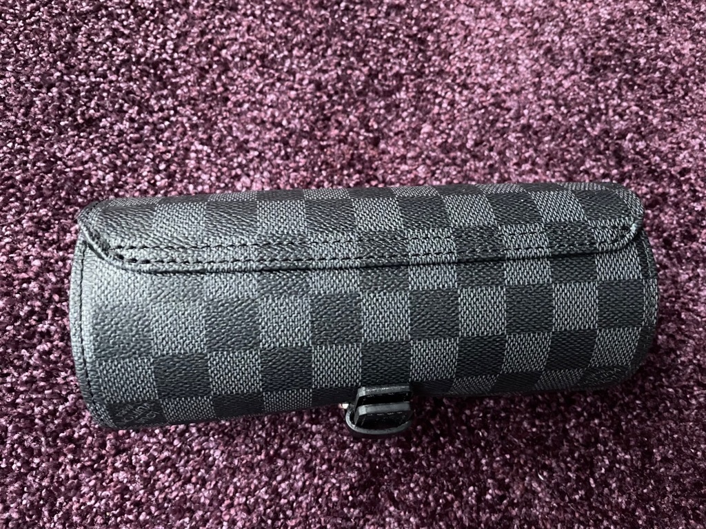 Louis Vuitton 3 Watch Case - Damier Graphite