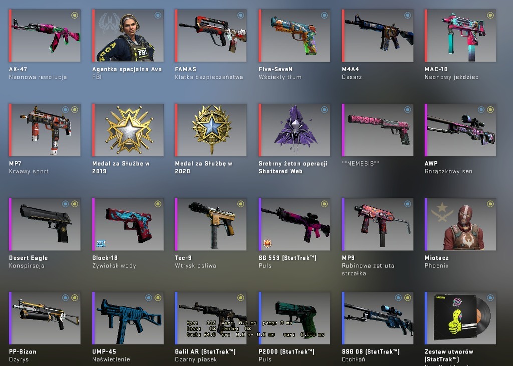 csgo skin cały ekwipunek eq nóż kosa knife Warszawa Kup teraz na