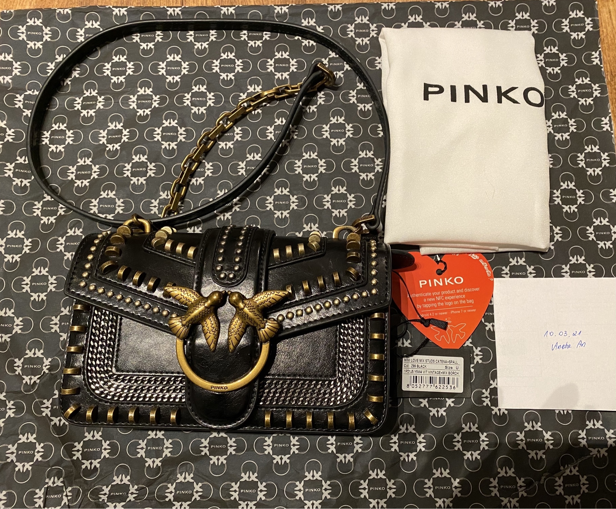 Torebka Pinko Mini Love Mix Studs u ywana S upsk Licytacja na