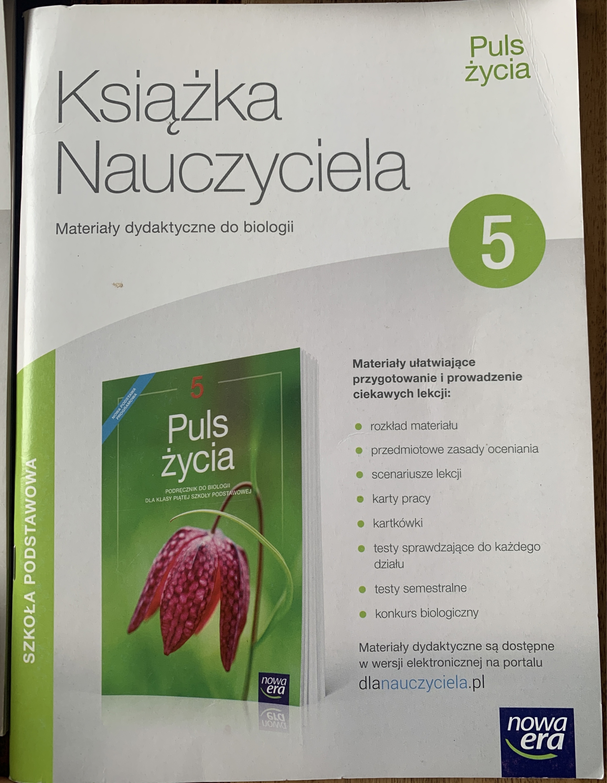 E Podręcznik Biologia Klasa 5 Książka nauczyciela Puls życia biologia 5 klasa | Warszawa | Kup teraz