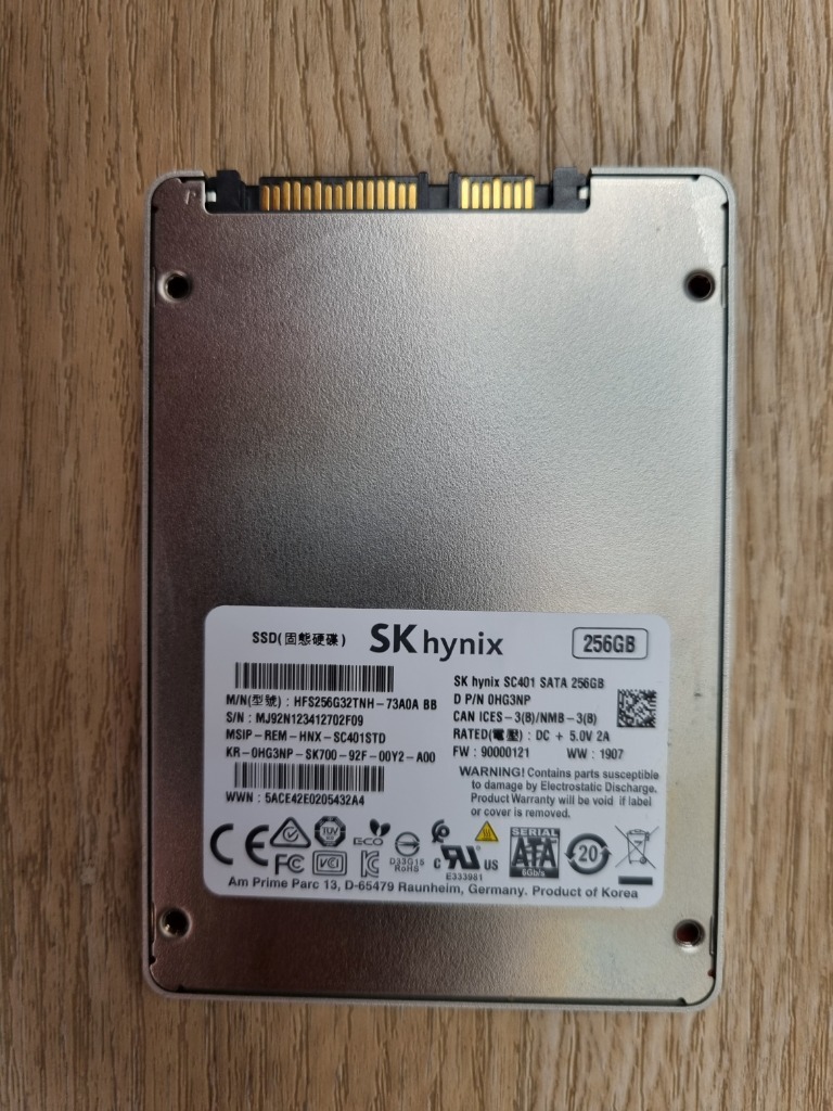 Dysk SSD SK Hynix SC401 256GB 2,5" SATA III Niechobrz Kup teraz na