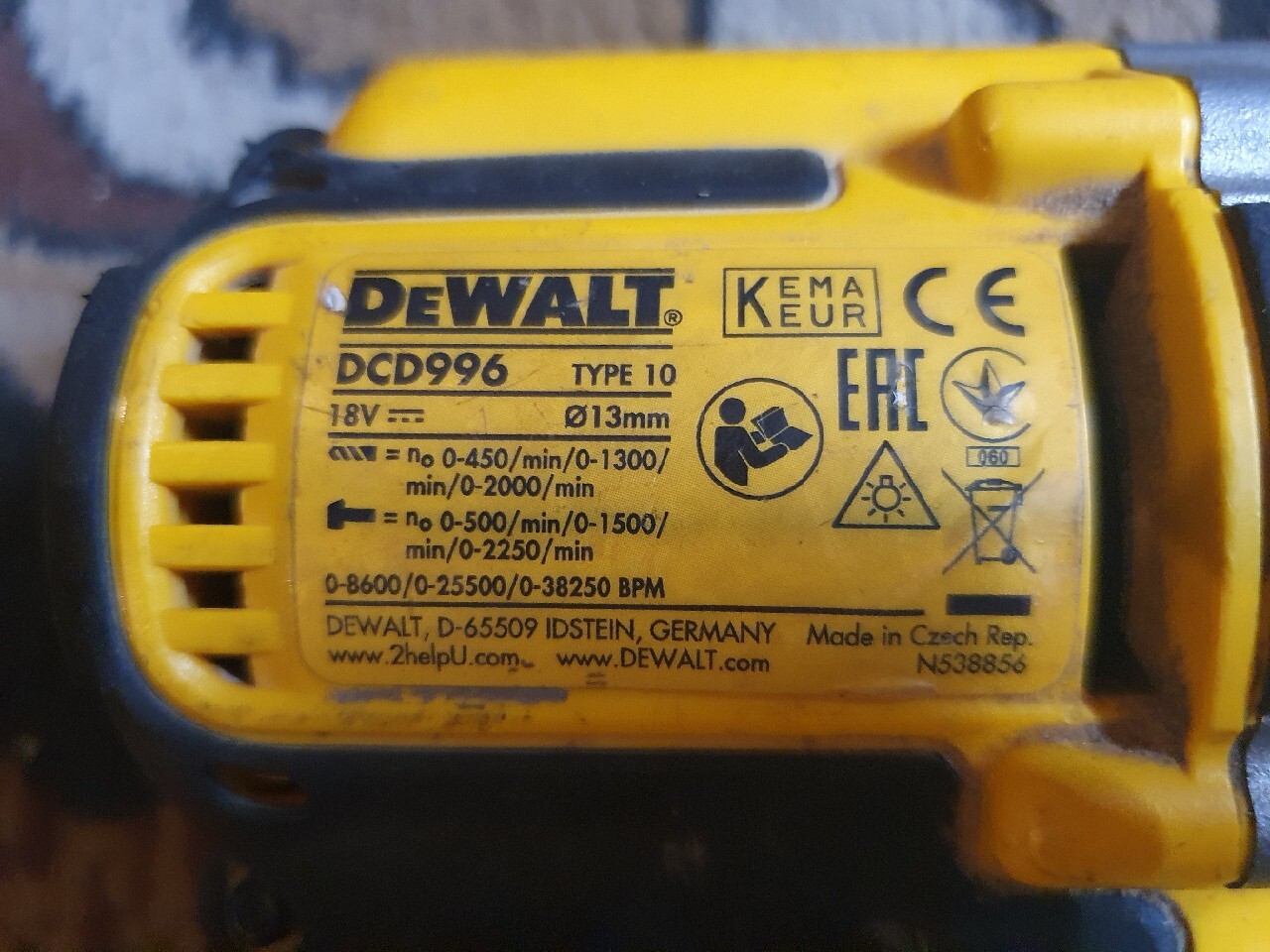 Dewalt dcd996 type 10 new arrivals