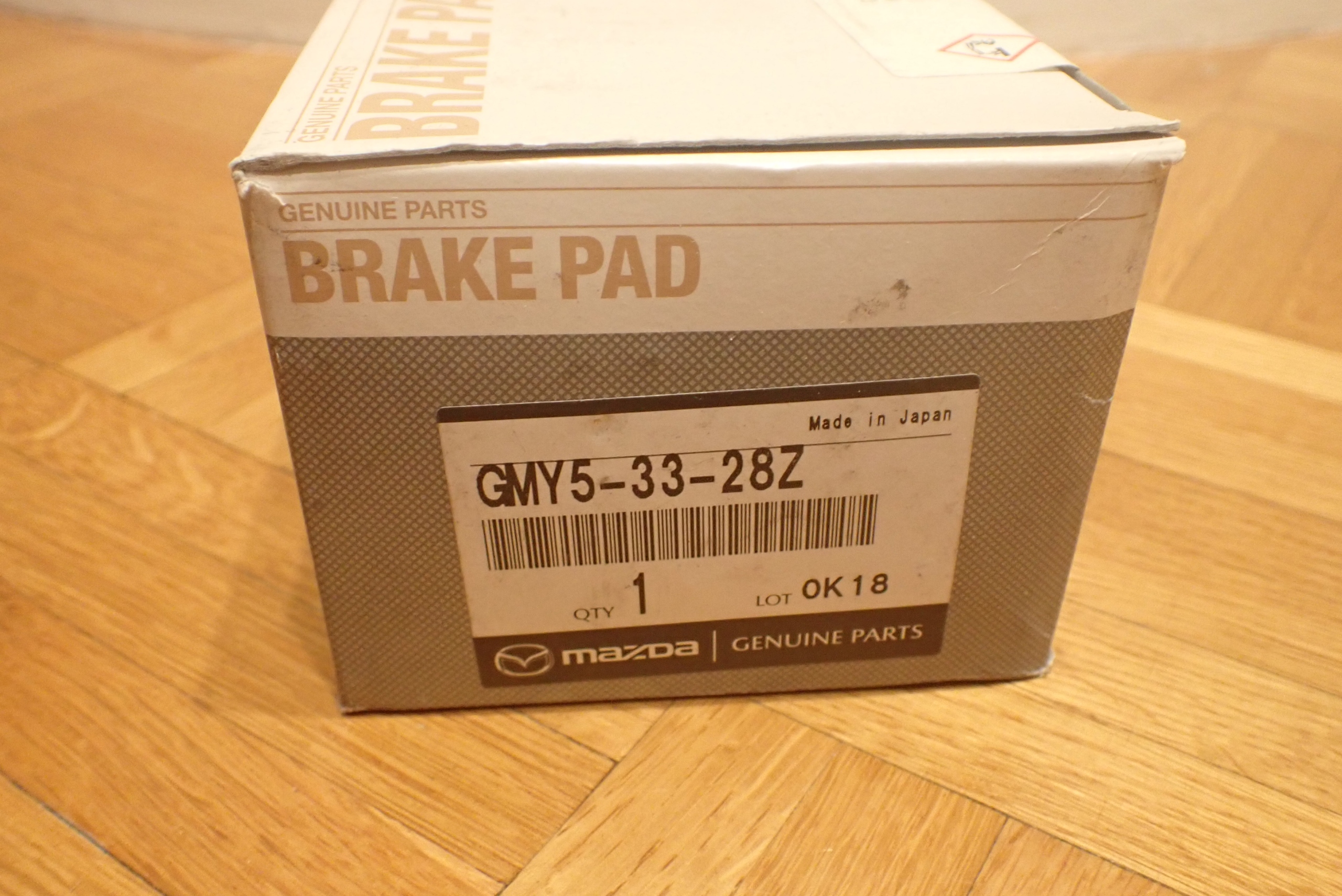 КОЛОДКИ HAMULCOWE, PRZOD, GMY5-33-28Z, MAZDA 6 БЕНЗИН 