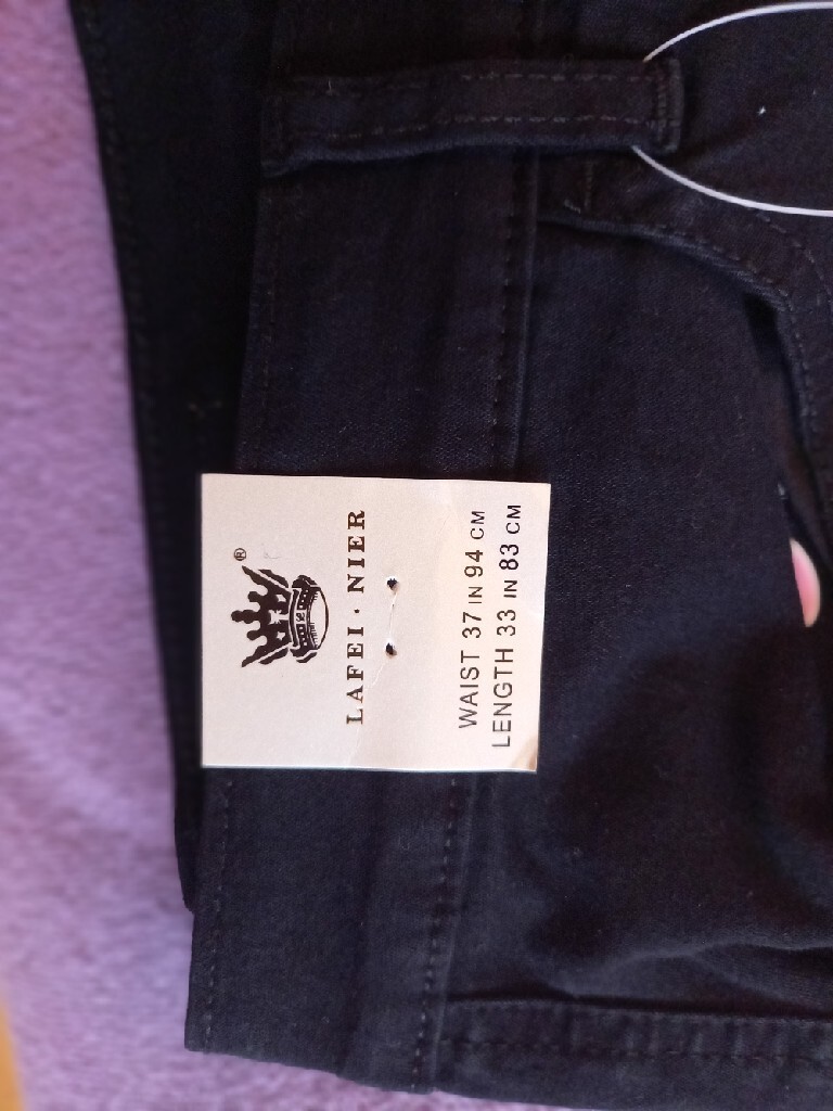 Spodnie lafei-nier roz 37,i 36 dl 81 jeans czarne | Warszawa | Kup teraz na  Allegro Lokalnie