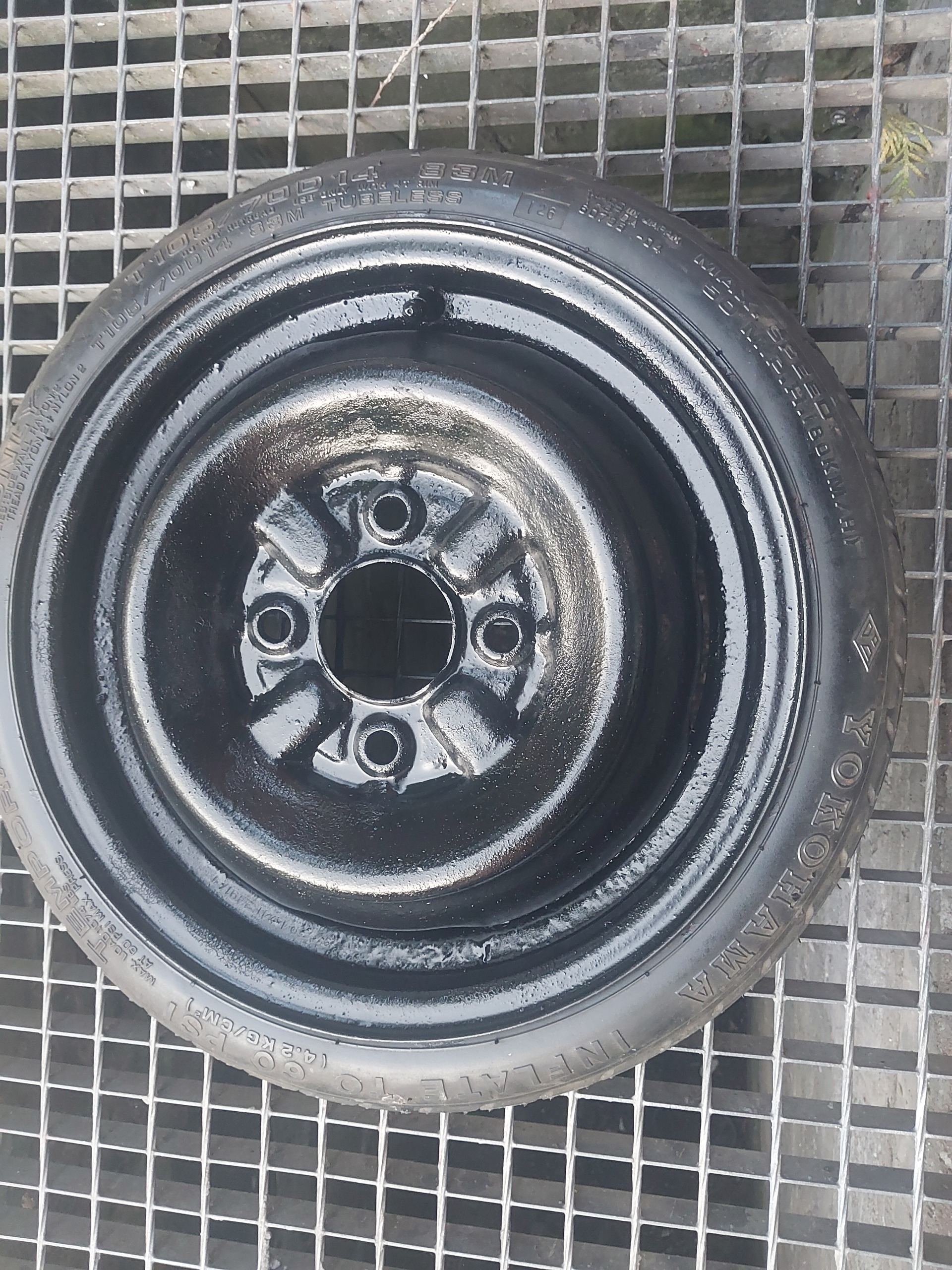 ЗАПАСНЕ КОЛЕСО ДОКАТКА YOKOHAMA INFLATE T105 70014 83 M 