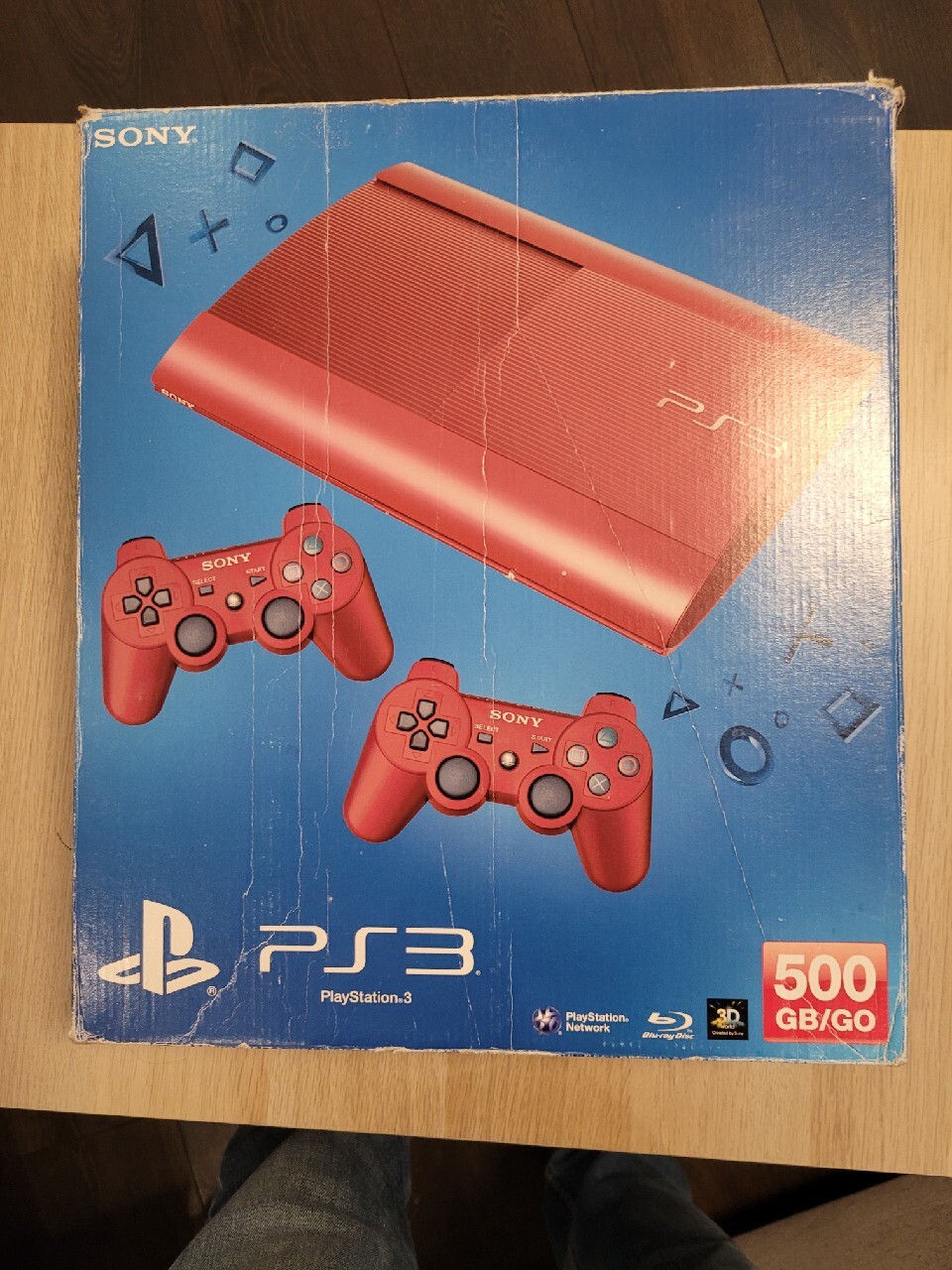 red sony playstation 3