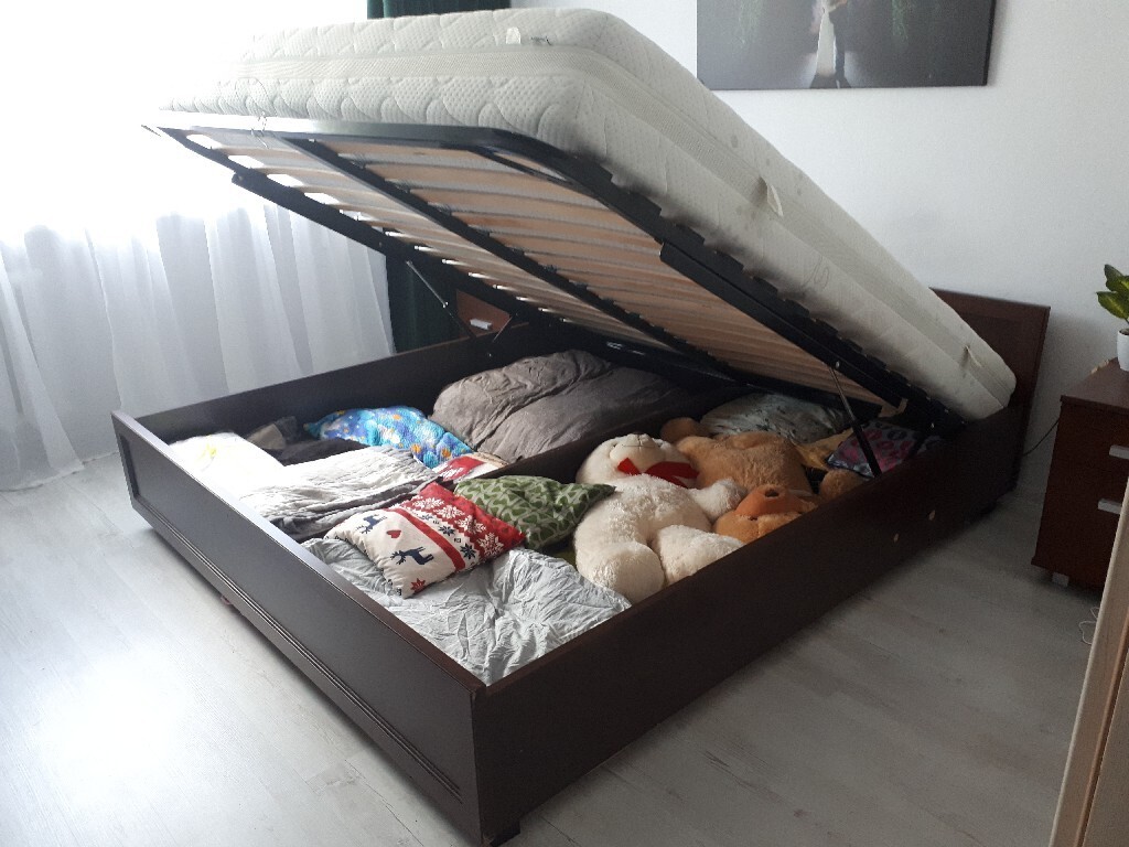 Łóżko rozkładane pod materac 200x180 Warszawa Licytacja na Allegro