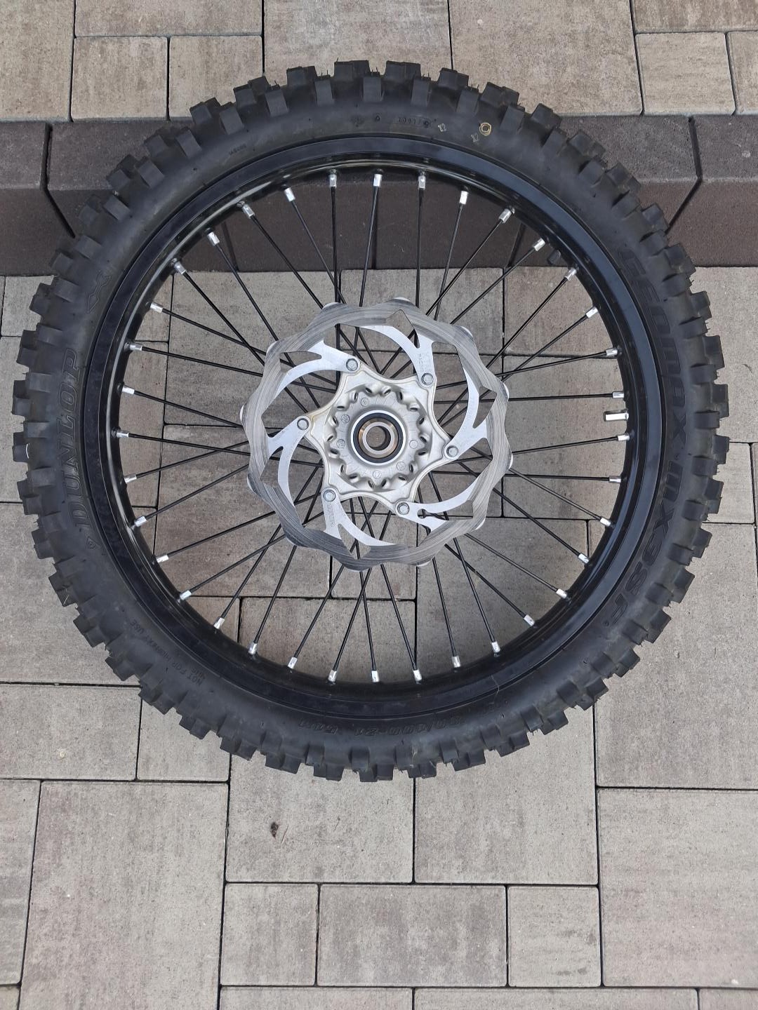 КОЛЕСО ПЕРЕДНЯ 21” HUSQVARNA TC KTM SX 22 MM + ДИСКОМ + DUNLOP 