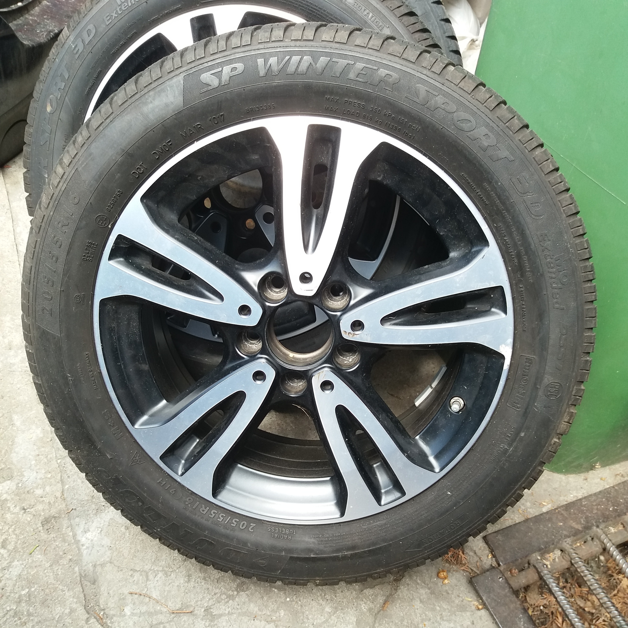 4 ДИСКИ АЛЮМІНІЄВІ 5X112 MERCEDES VW AUDI SEAT 6.5J X16 ET 49, ОТВІР 66.6 