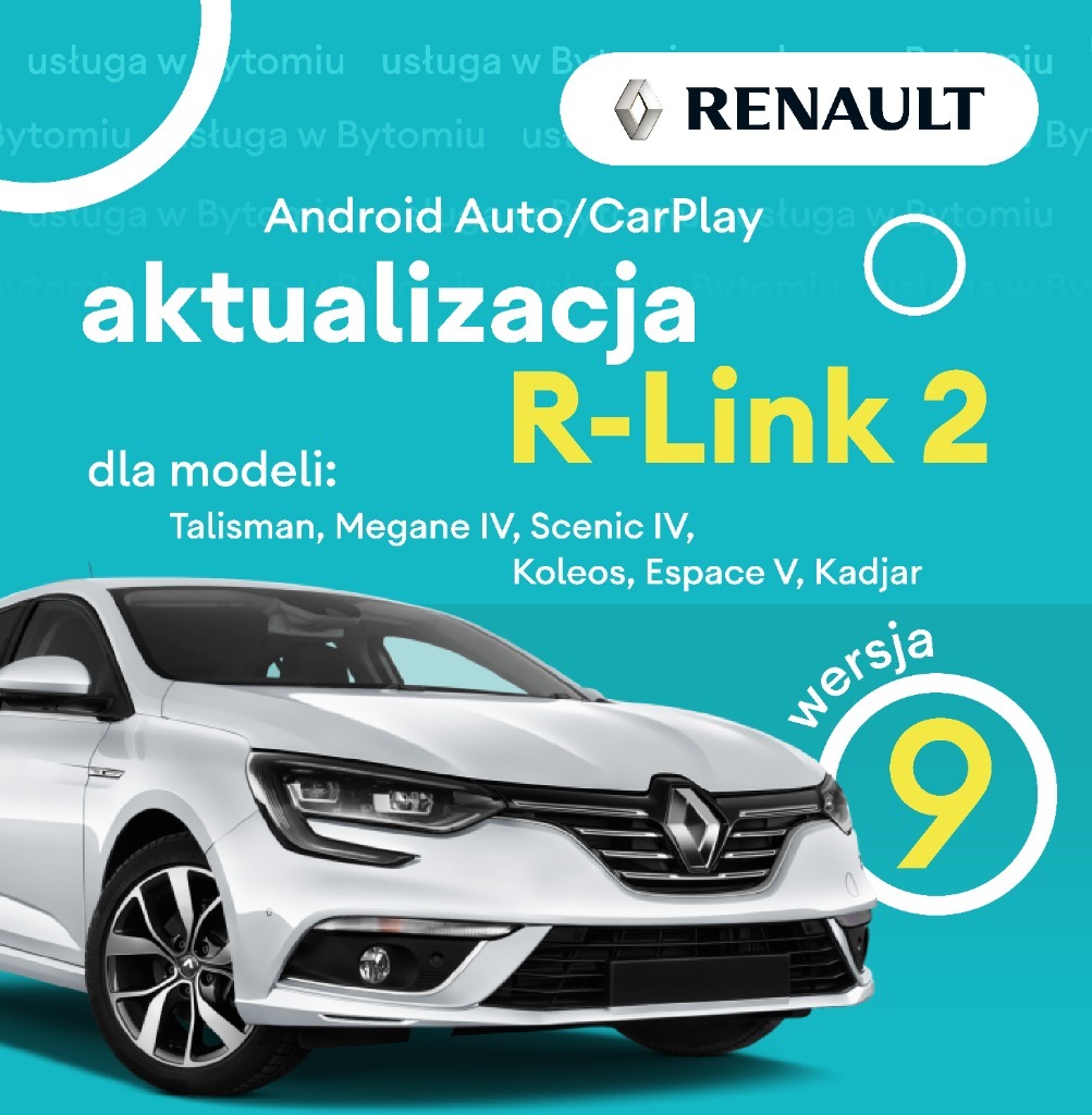 Aktualizacja Renault RLink 2 Android Auto CarPlay Tychy Kup teraz