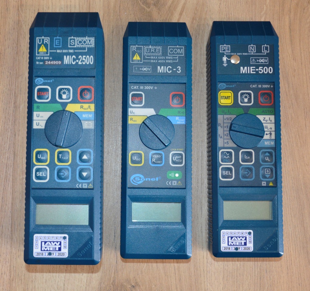 Mierniki SONEL MIC-2500, MIC-3, MIE-500 kpl. | Ruchocice | Kup teraz na ...