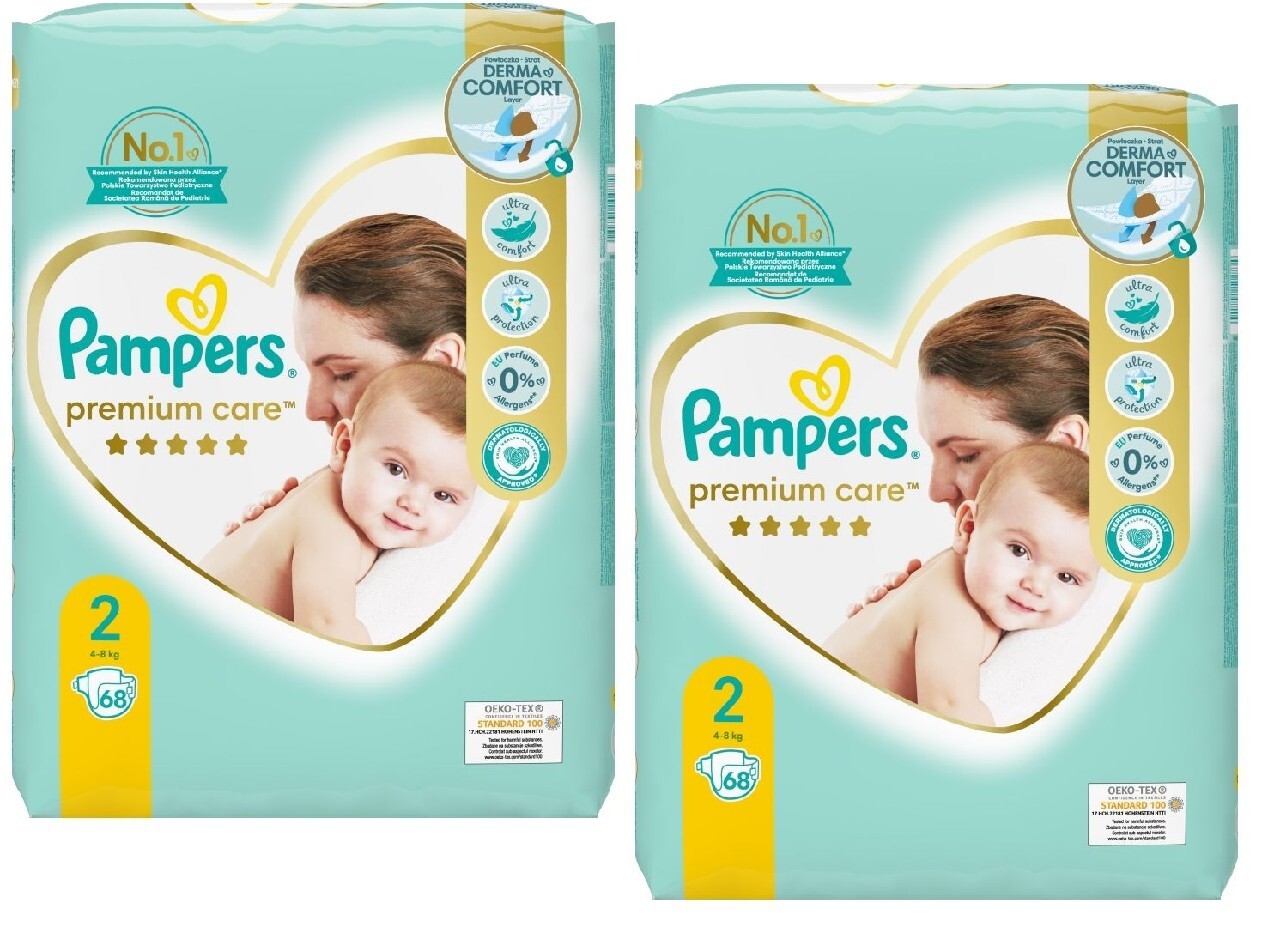 Pampersy PAMPERS Premium Care 2 | 136 szt. ZAPAS | Wrocław | Kup teraz ...