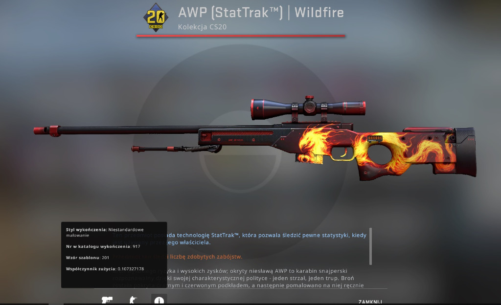 CSGO SKIN AWP, ATHERIS STATTRAK FT GAŁĘŹNICA, Radzionków