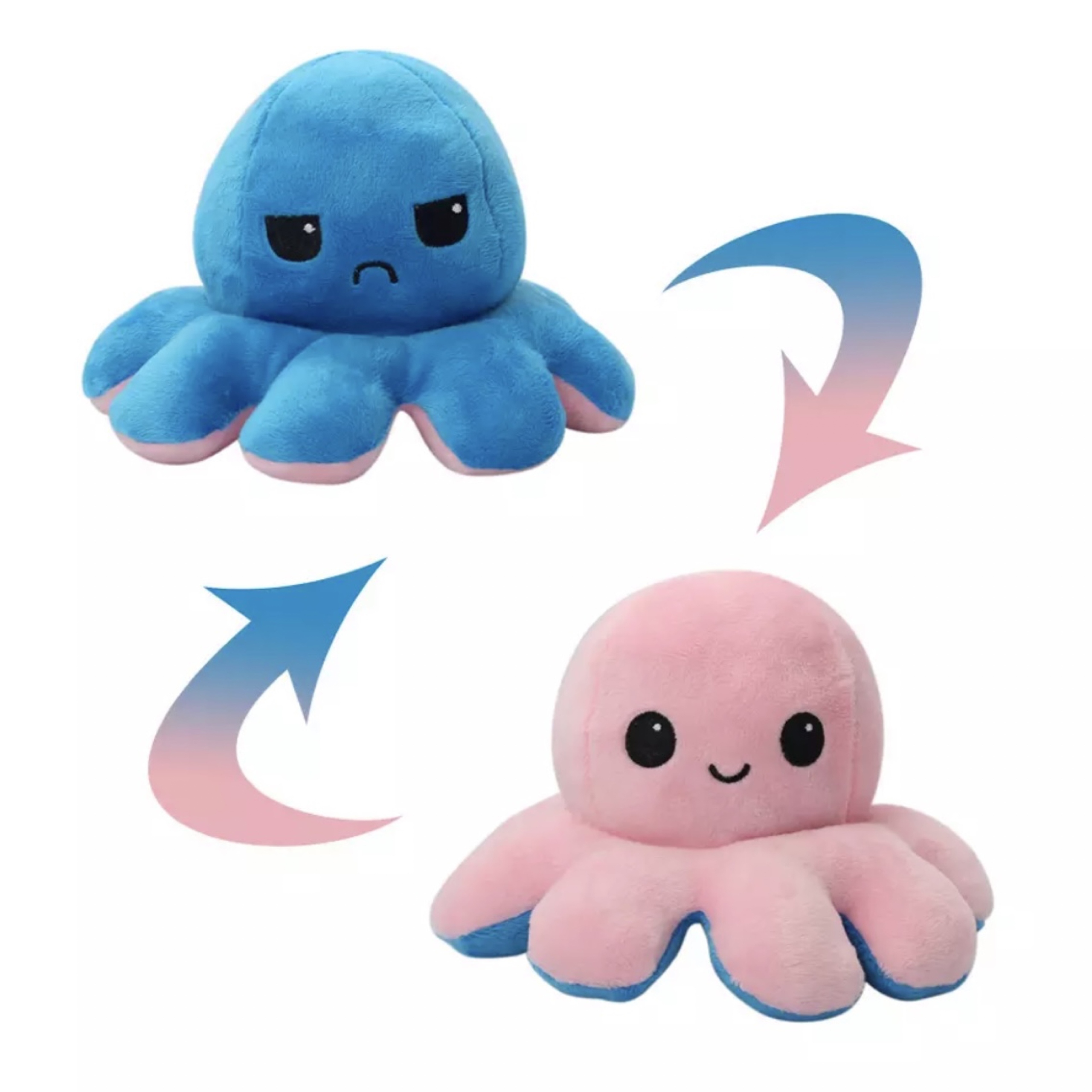 осьминожка игрушка перевертыш. мягкий осьминожка перевертыш. осьминожка перевертыш 10 см. осьминожка перевертыш фиолетовый. осьминожка игрушка перевертыш.