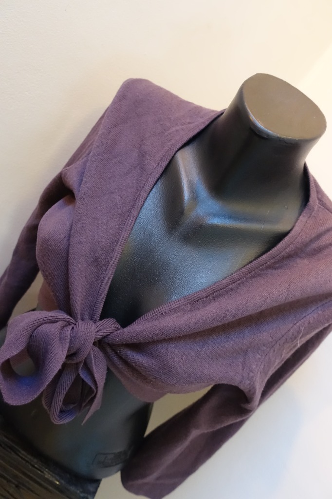 Болеро Фиолетовый свитер завязан S / M