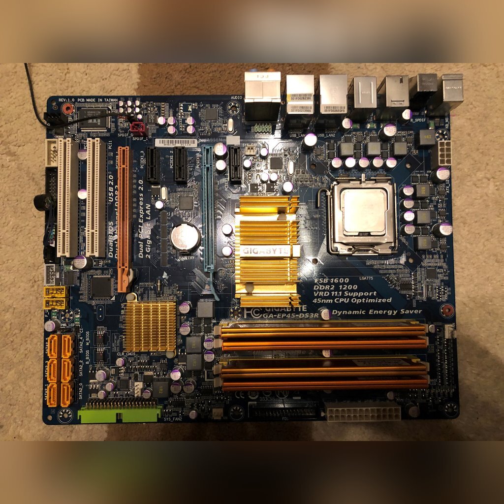 Gigabyte GAEP45DS3R LGA775 + Core2Duo + 4GB RAM Koszalin Kup