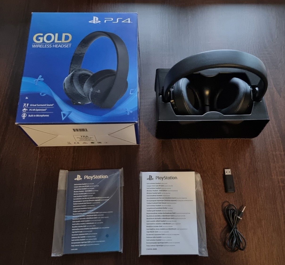 GOLD WIRELESS HEADSET PS4/PS5 Sierpc Kup teraz na Allegro Lokalnie