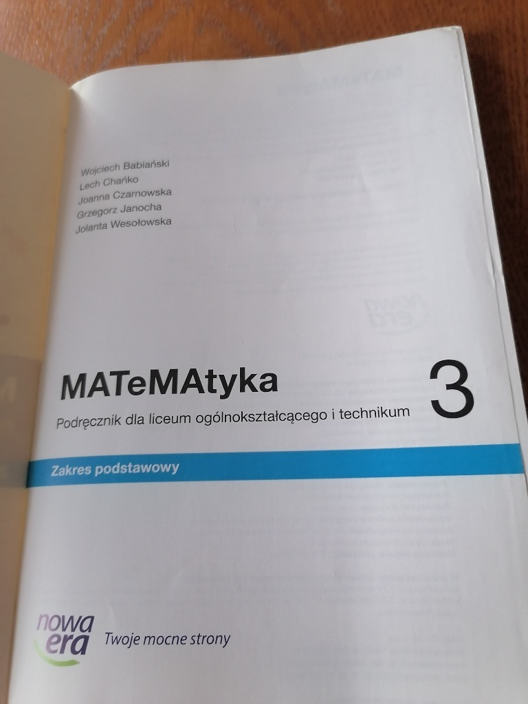 Matematyka 3 Zakres Podstawowy I Rozszerzony Odpowiedzi Matematyka 3 zakres podstawowy NOWA ERA | Świętochłowice | Kup teraz na