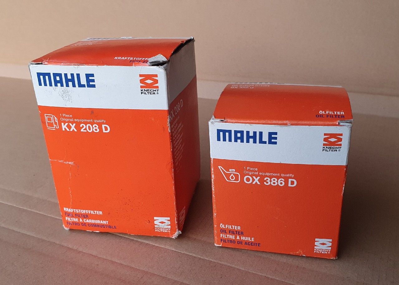 MAHLE ФІЛЬТР МАСТИЛА I ПАЛИВА KX 208D І OX 386D DO 1.9 CDTI 
