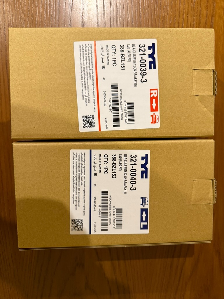 TYC ФАРА ПОВОРОТНИКА 321-0039-3 321-0040-3 MERCEDES W204 W212 