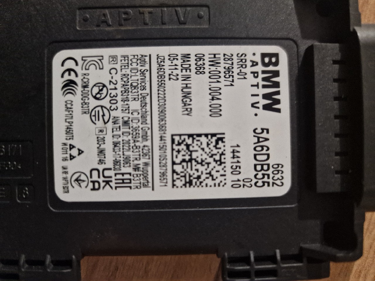 BMW APTIV 6632 5A6DB55 02 144150 10