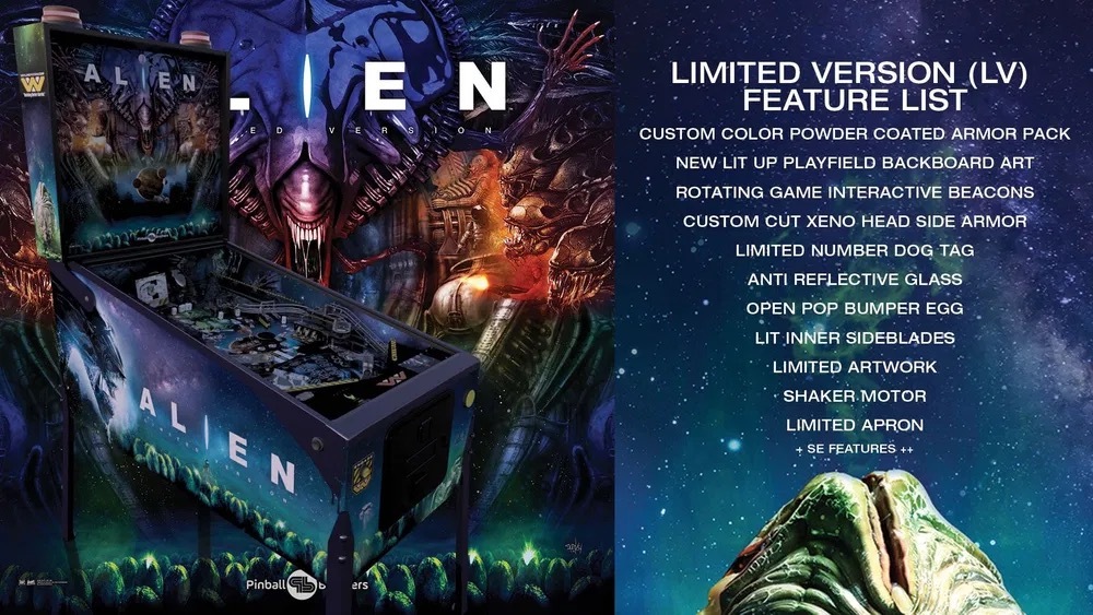 Flipper Pinball ALIEN LV Pinball Brothers nowy Kraków Ogłoszenie