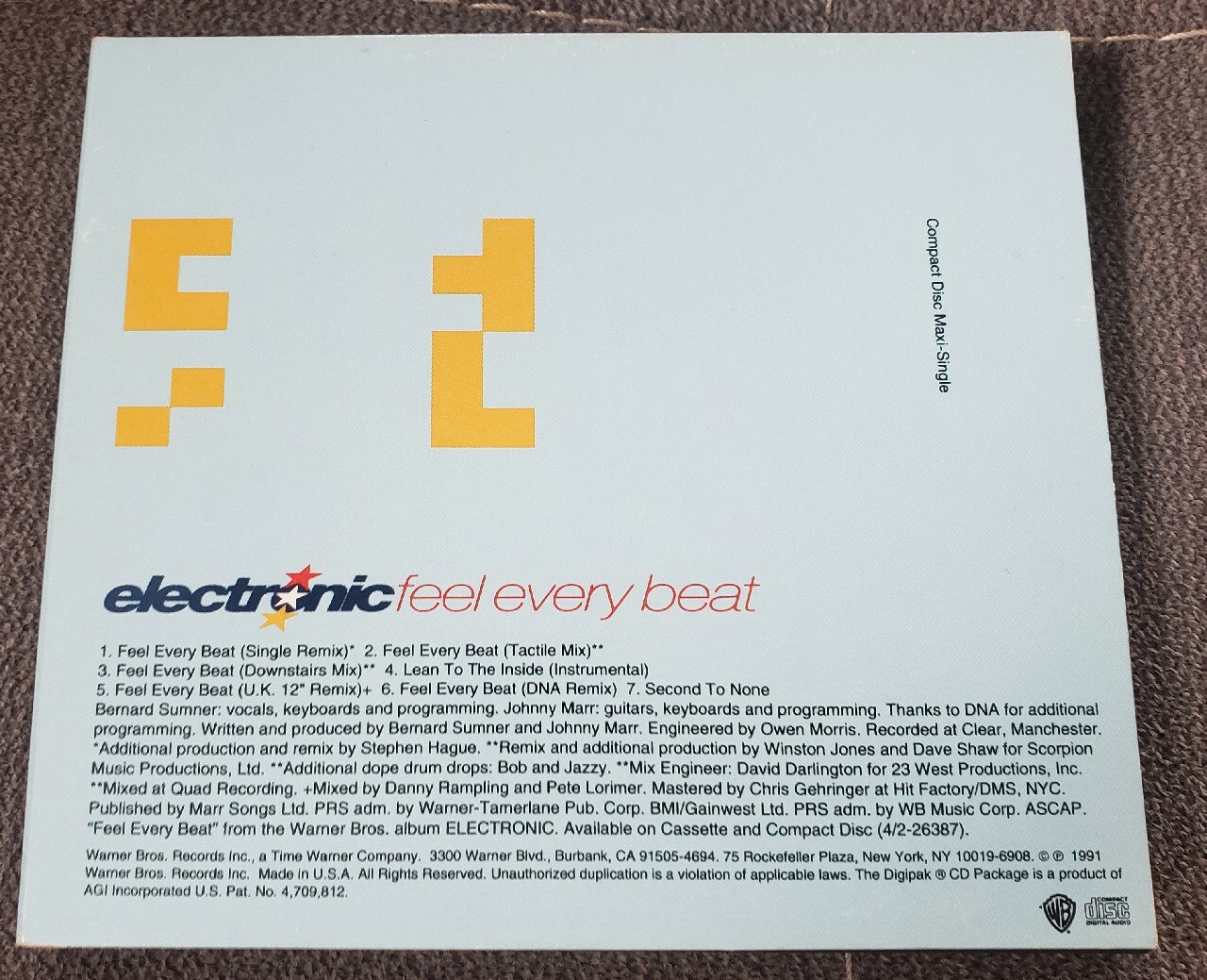 Electronic (Pet Shop Boys) Feel Every Beat USA CD Wygiełzów Kup