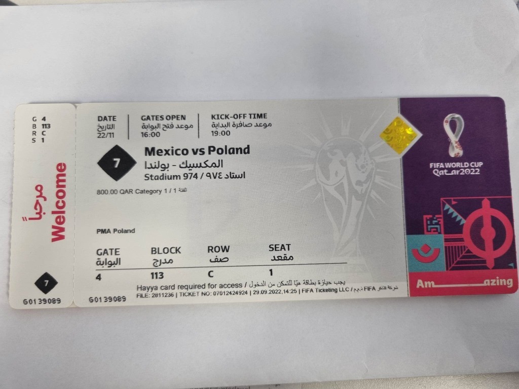 Bilet mecz Polska Meksyk Katar 2022