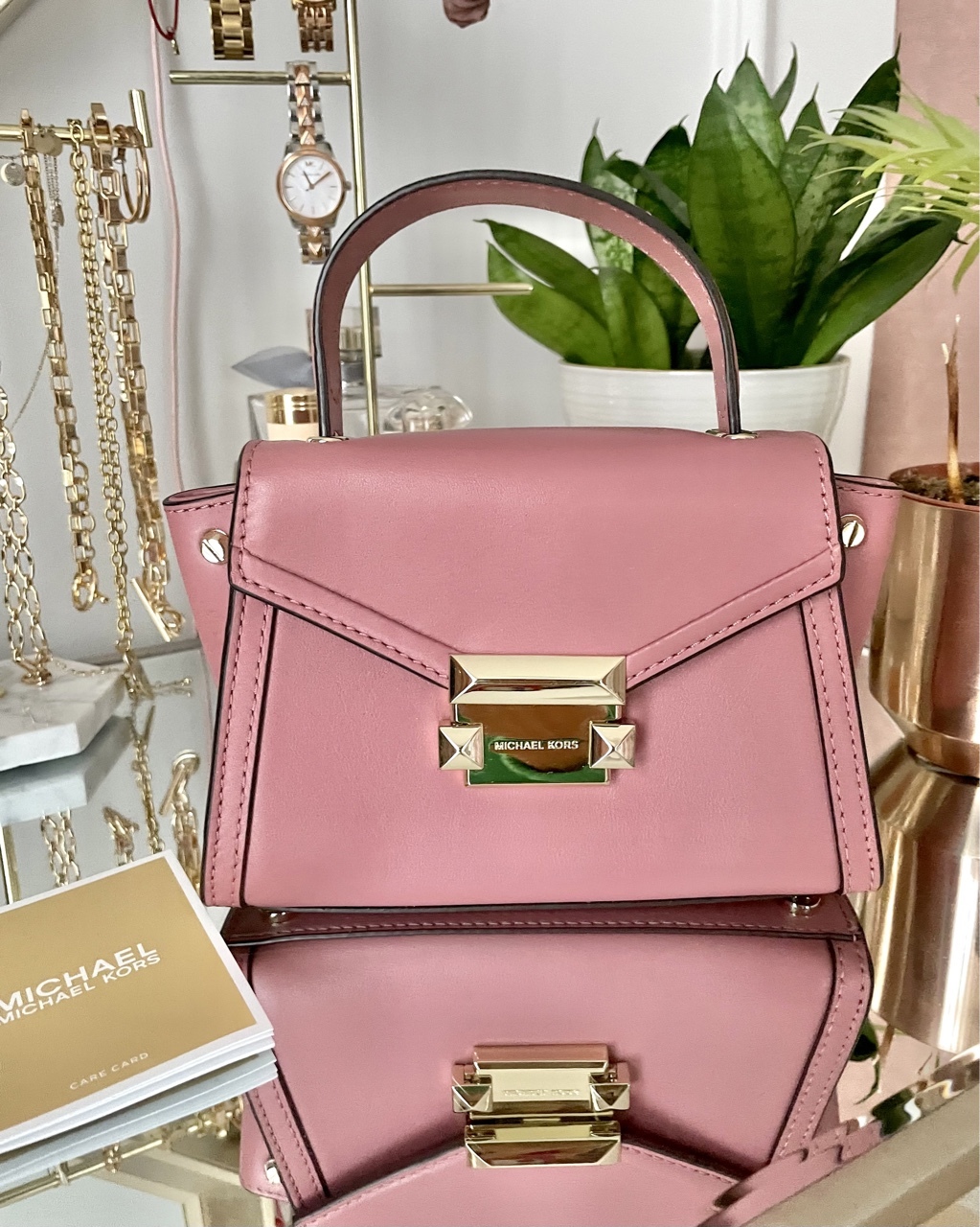 Michael kors whitney on sale rose pink