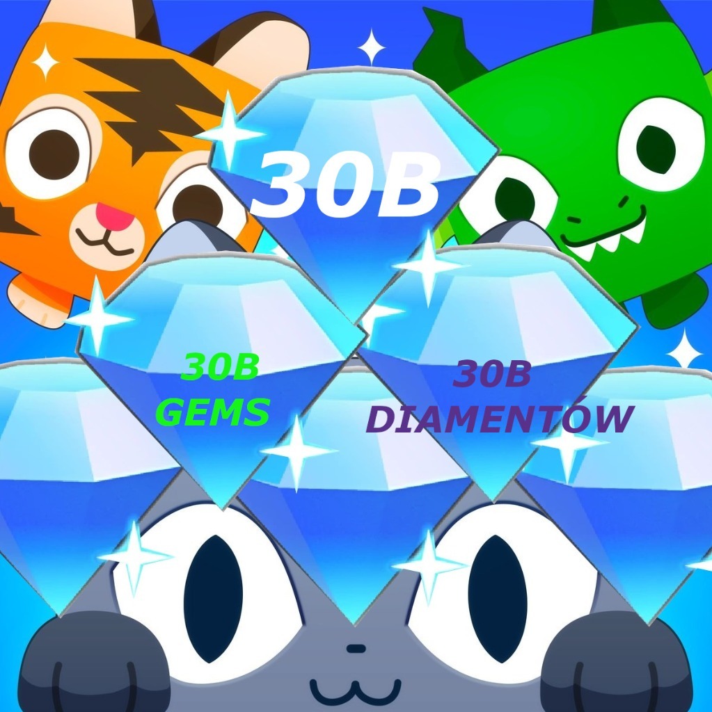 ROBLOX Gemy Diamenty 30B Pet Simulator X PSX GEMS Gorzów Kup teraz