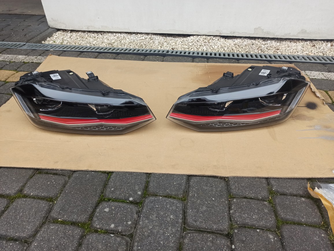 VW POLO GTI КОМПЛЕКТ ФАР ПОВНИЙ LED (СВІТЛОДІОД) 2G1941035K 2G1941036K 