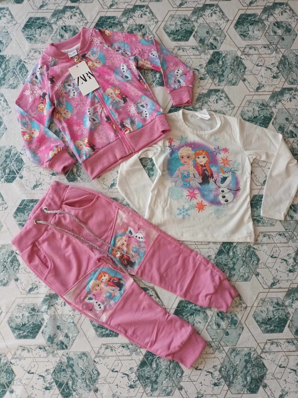 Komplet ZARA Frozen Kraina Lodu 3 częściowy Siewierz Kup teraz na Allegro Lokalnie