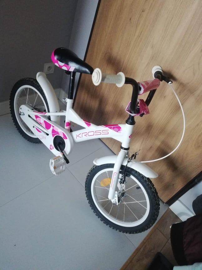 Rower dziecięcy KROSS LILLY 16 białoróżowy Warszawa Kup teraz na