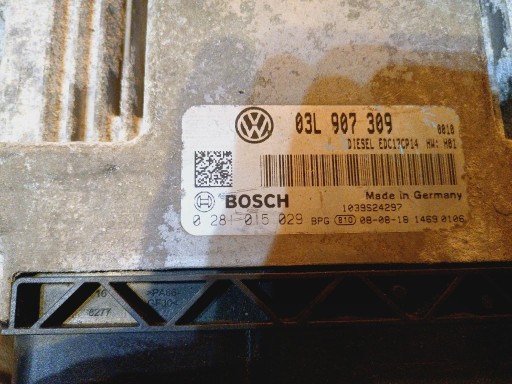 БЛОК КЕРУВАННЯ ECU 2.0 TDI IMMO ВИКЛЮЧЕНИЙ 0281015029 ПАСАТ TIGUAN SUPERB 