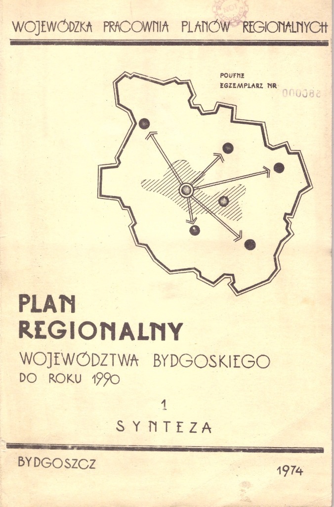 Zdjęcie oferty: Historia Bydgoszczy Plan regionalny wojewódz. 1974