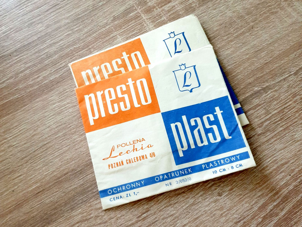Opakowania Presto Plast z 1980 i 1981 2 sztuki Gdańsk Kup teraz