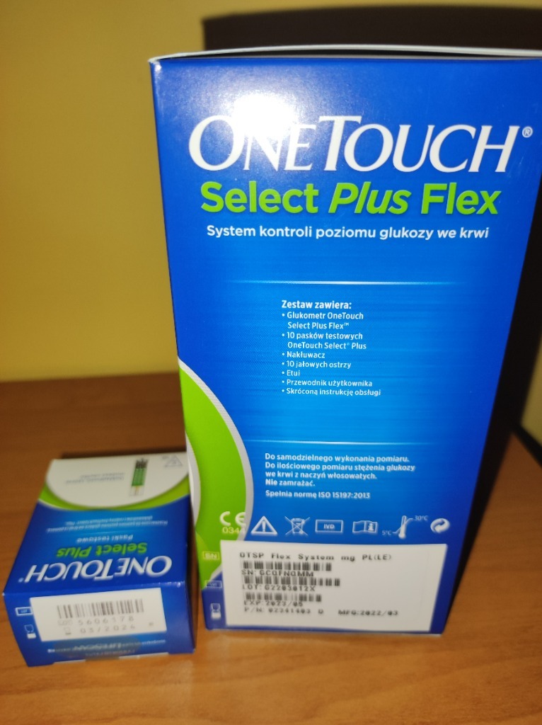 One Touch Select Plus Flex + paski 50 szt. NOWY | Lublin | Licytacja na ...