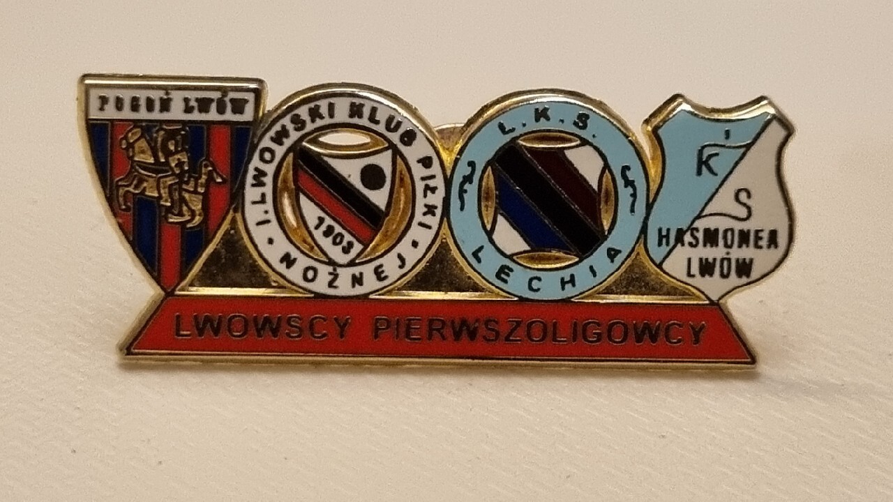 POGOŃ LECHIA CZARNI HASMONEA LWÓW ODZNAKA Brzesko Licytacja na