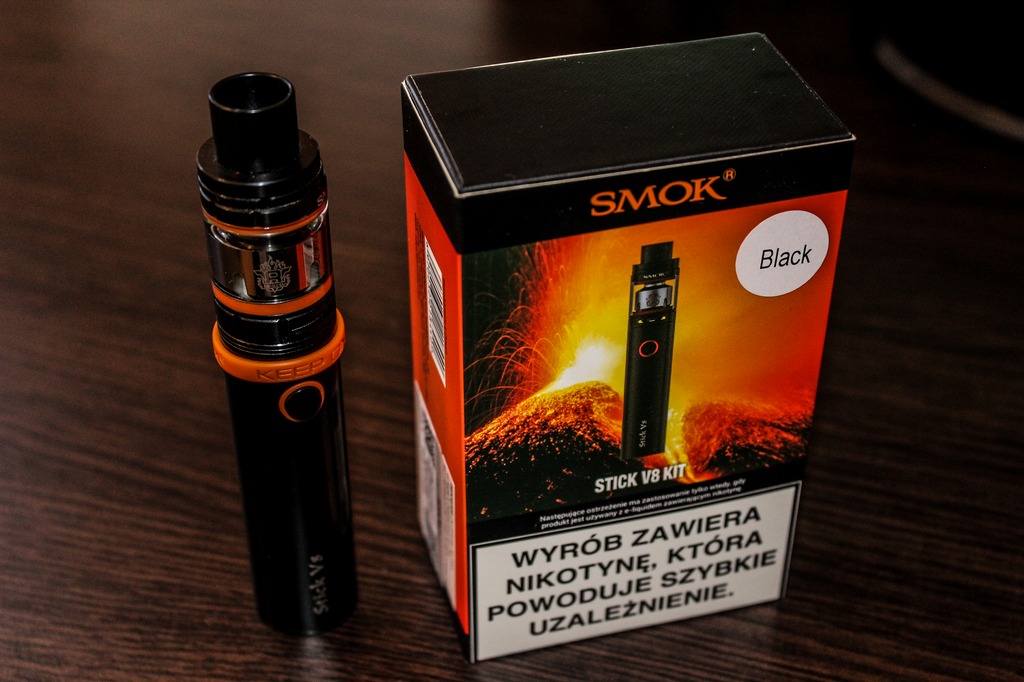 E Papieros Smok Stick V8 Black Kup Teraz Za 100 00 Zl Nowe Bystre Allegro Lokalnie