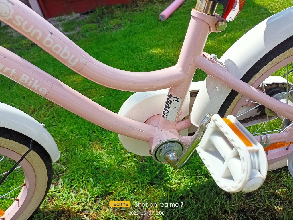 Rower Sun Baby HEART BIKE 14" Biały, Różowy Mrozów Kup teraz na