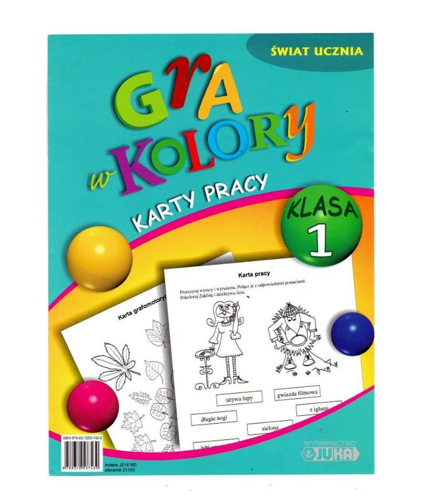 Gra W Kolory Klasa 1 Gra w kolory klasa 1 karty pracy Juka | Rzeszów | Kup teraz na Allegro