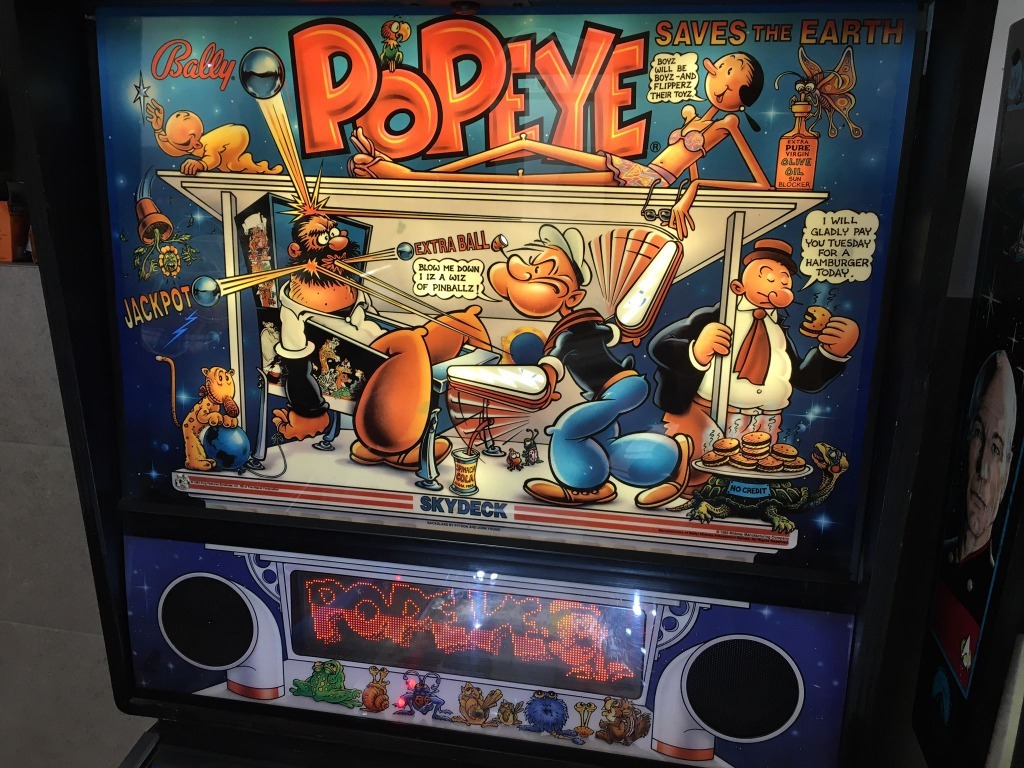 Flipper Pinball Popeye Saves The Earth, Bally 1994 Katowice